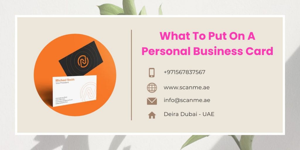What To Put On A Personal Business Card