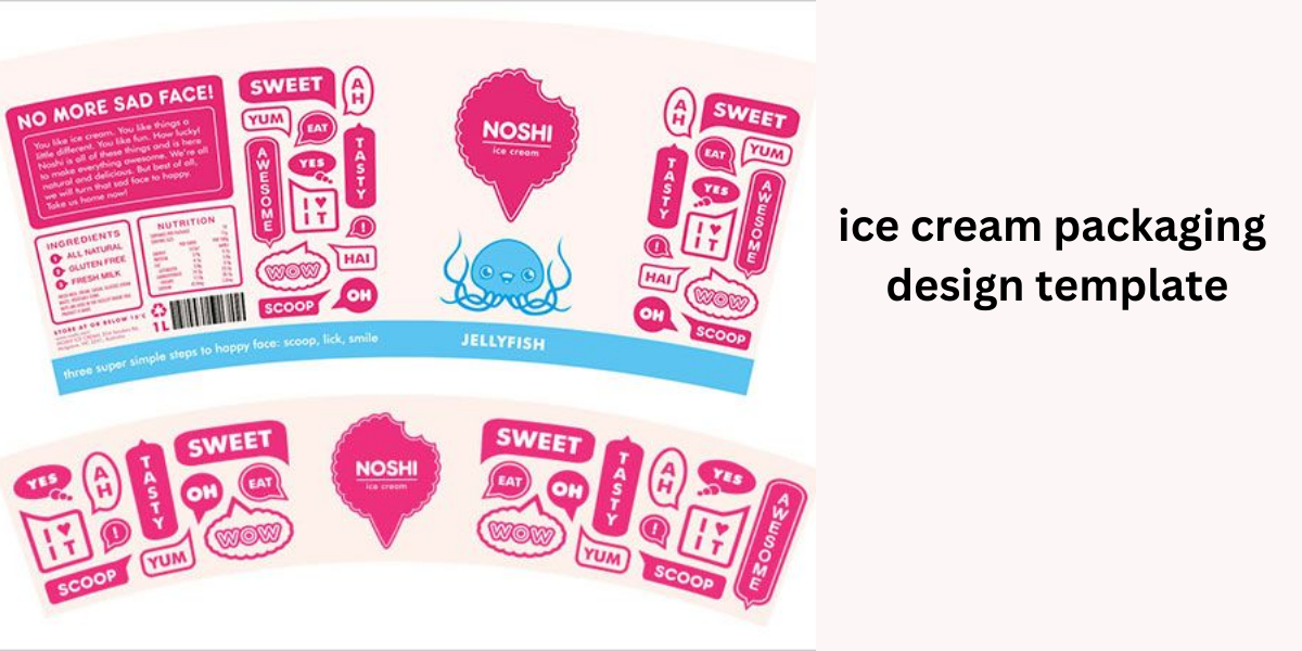 Ice Cream Packaging Design Template